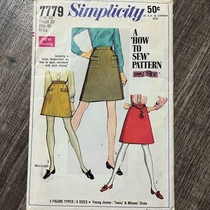 Vintage Simplicity Sewing Pattern
